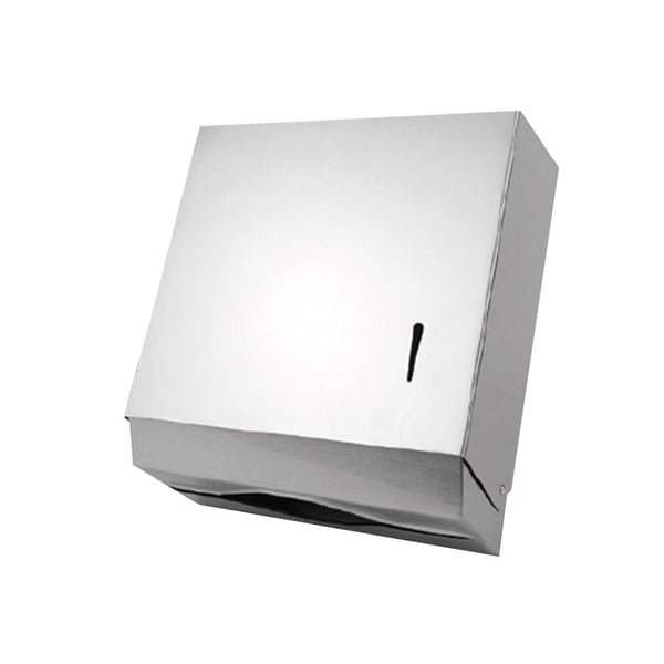 Dispensador de toallitas en formato zigzag de acero inoxidable